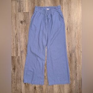 Happily Grey • Linen Blend Wide Leg Pants